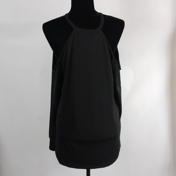 Torrid French Terry Cold Shoulder Long Sleeve Active Sweatshirt - Picture 9 of 10